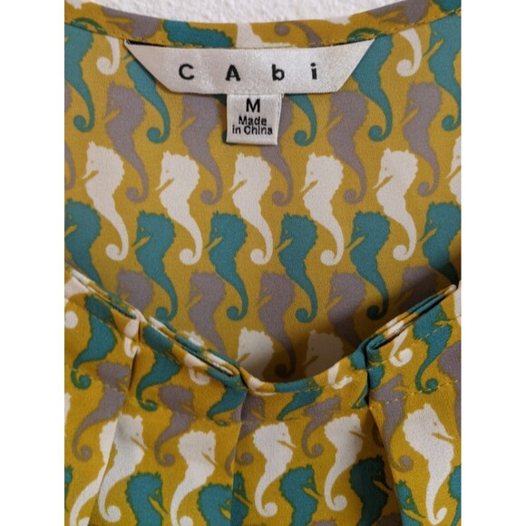 Women's Cabi # 411 Seahorse Tank Adjustable Strap Pleated Front Flowy Tank Top M - Picture 7 of 10